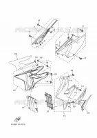 COUVERCLE LATERAL pour Yamaha YZ 125 X de 2022