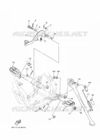 SUPPORT / REPOSE PIEDS pour Yamaha YZ 125 X de 2022
