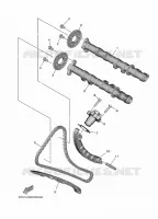 ARBRE A CAMES / CHAINE DE DISTRIBUTION pour Yamaha MT-09 de 2022