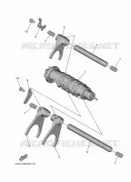 BARILLET DE SELECTION / FOURCHETTES pour Yamaha MT-09 de 2022
