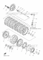 EMBRAYAGE DE DEMARREUR pour Yamaha WR 250 F de 2022