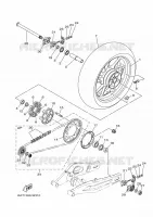 ROUE ARRIERE pour Yamaha MT-07 de 2022