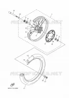 ROUE AVANT pour Yamaha YZ 250 de 2022