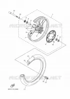ROUE AVANT pour Yamaha YZ 250 MONSTER ENERGY YAMAHA RACING EDITION de 2022