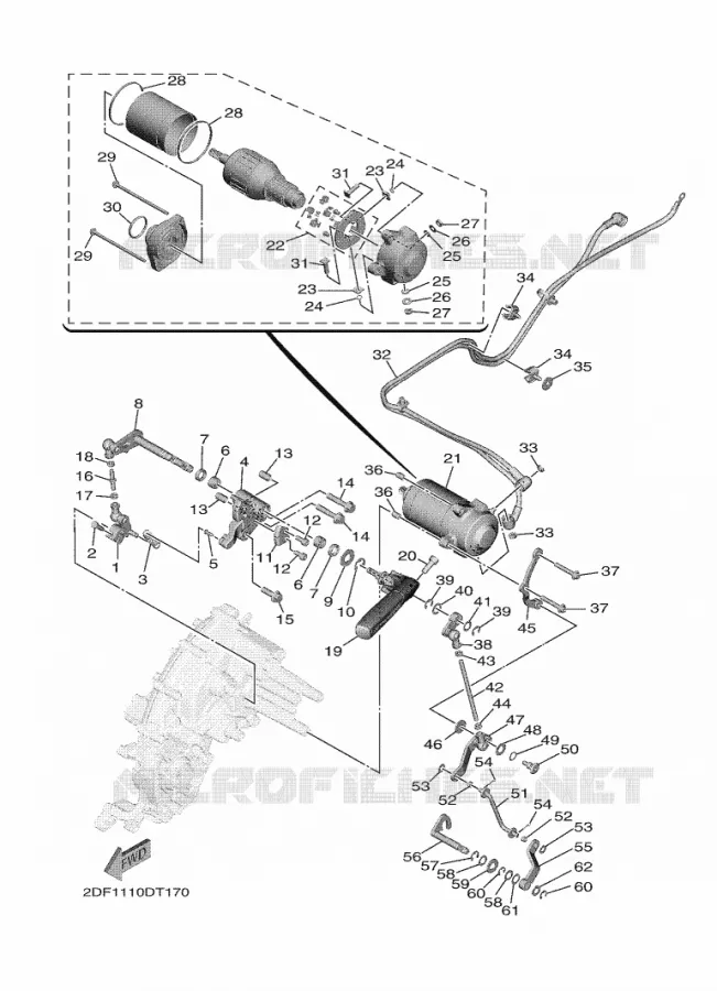 TRANSMISSION INTERMEDIAIRE 2 Yamaha MOTO 1900 2021 STAR VENTURE  XV19FDAMW/L / XV1900FDD
