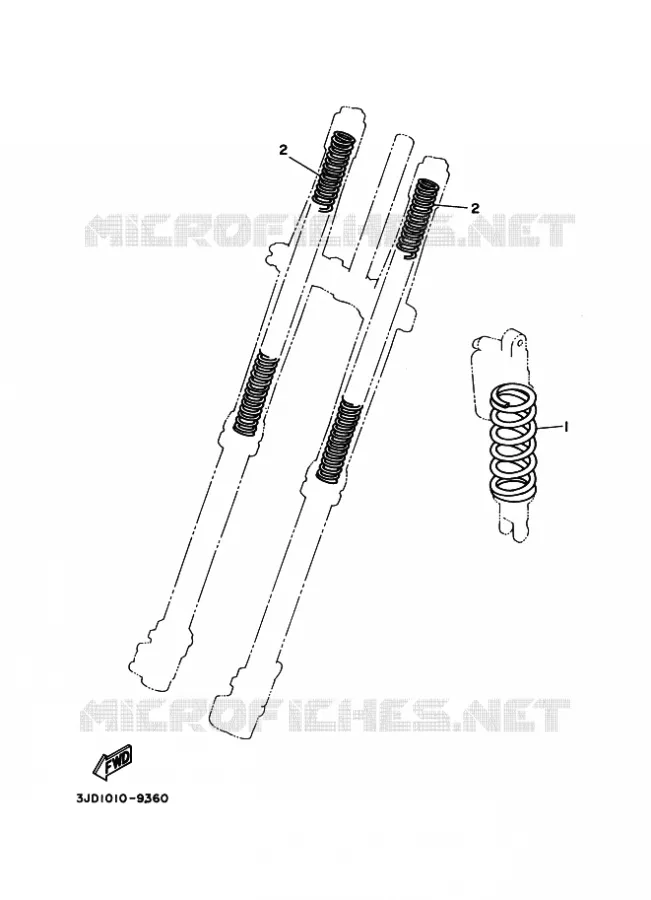 PIÈCES OPTIONNELLES Yamaha MOTO 125 2021 YZ  YZ125ML