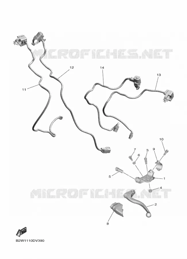 COMMODO / LEVIER Yamaha MOTO 450 2021 YZF  YZ450FMX
