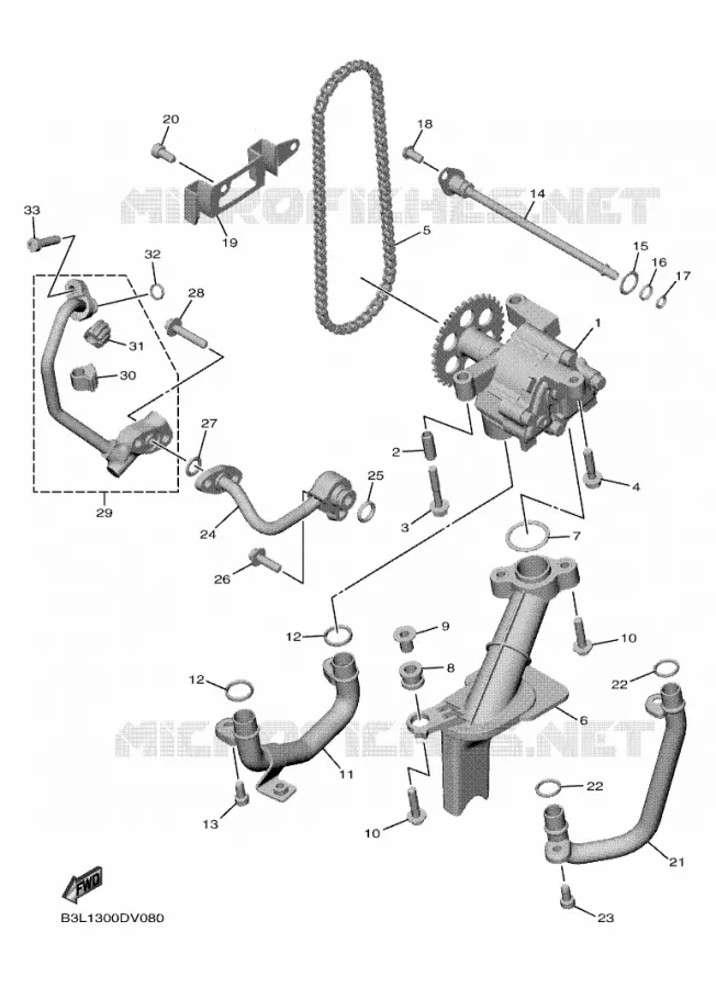 POMPE A HUILE Yamaha MOTO 1000 2021 R1  YZF1000