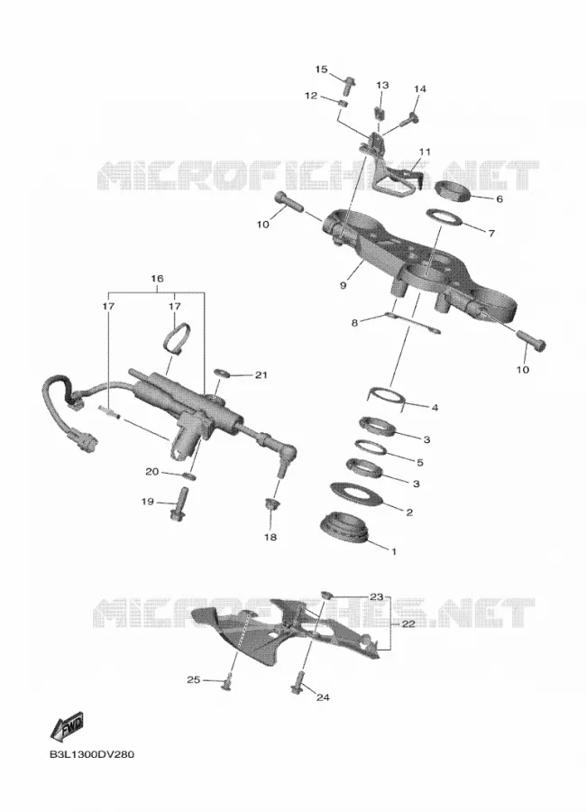DIRECTION Yamaha MOTO 1000 2021 R1  YZF1000