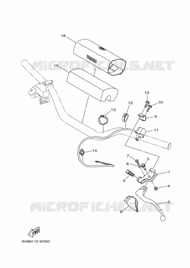 COMMODO / LEVIER Yamaha MOTO 85 2021 YZ  YZ85ML
