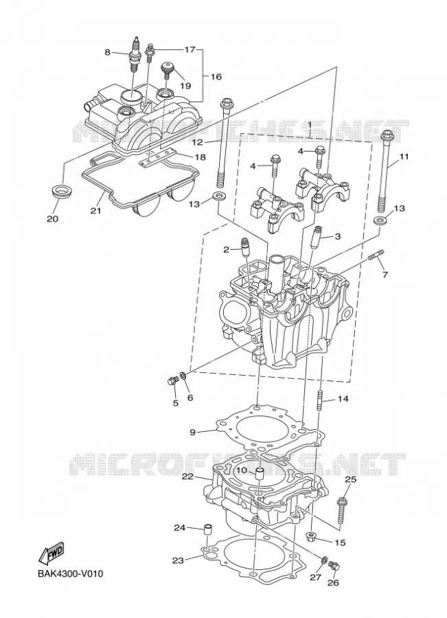 CYLINDRE Yamaha MOTO 250 2021 WRF  WR250FML