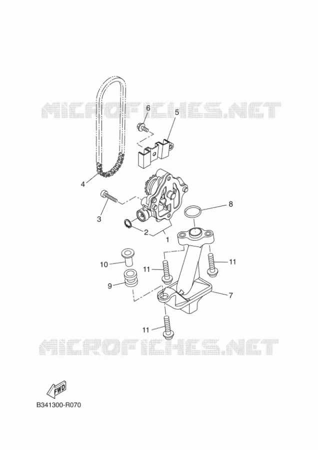 POMPE A HUILE Yamaha MOTO 700 2021 TENERE  XTZ07AM / XTZ690