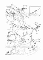 ELECTRIQUE 2 pour Yamaha 40V Electric Starter, Remote Control, Manual Tilt, Oil Injection, Shaft 20