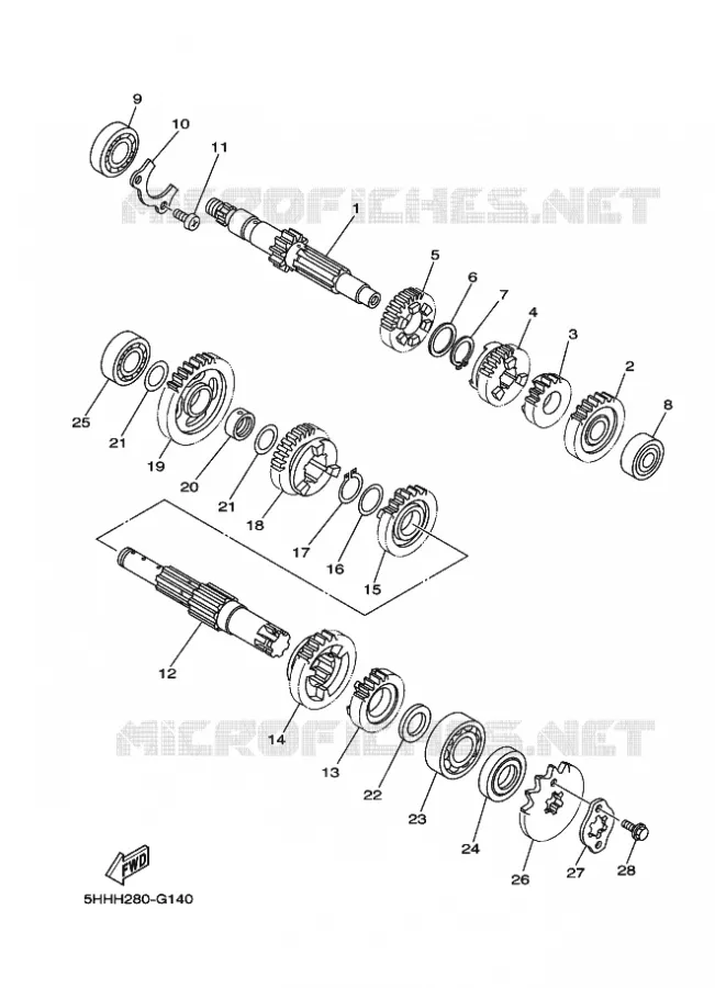 TRANSMISSION Yamaha MOTO 125 2021 TTR  TTR125LEML / TT-R125LWE
