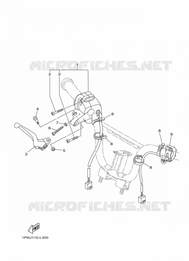 COMMODO / LEVIER Yamaha MOTO 50 2021 TTR  TTR50EML