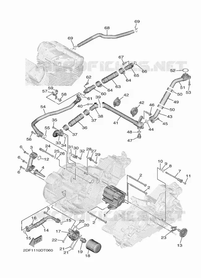 POMPE A HUILE Yamaha MOTO 1900 2020 STAR VENTURE  XV19FDL / XV1900FDD