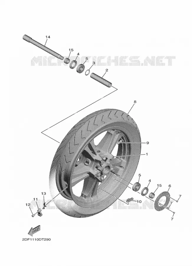 ROUE AVANT Yamaha MOTO 1900 2020 STAR VENTURE  XV19FDL / XV1900FDD