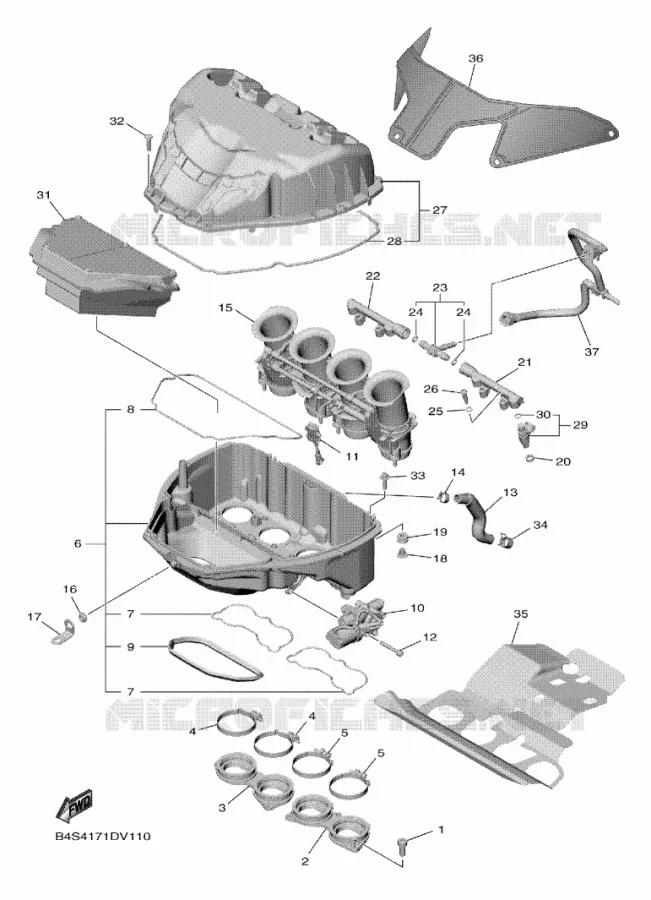 ADMISSION Yamaha MOTO 1000 2020 R1  YZF1000