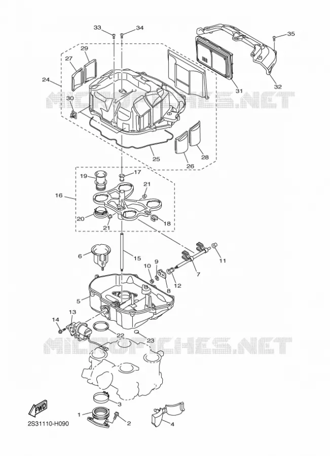 ADMISSION Yamaha MOTO 1700 2020 VMAX  VMX17AL / VMX17