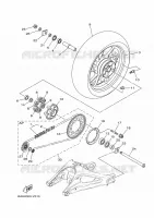 ROUE ARRIERE pour Yamaha XSR 900 de 2020