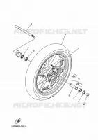 ROUE AVANT pour Yamaha XSR 900 de 2020