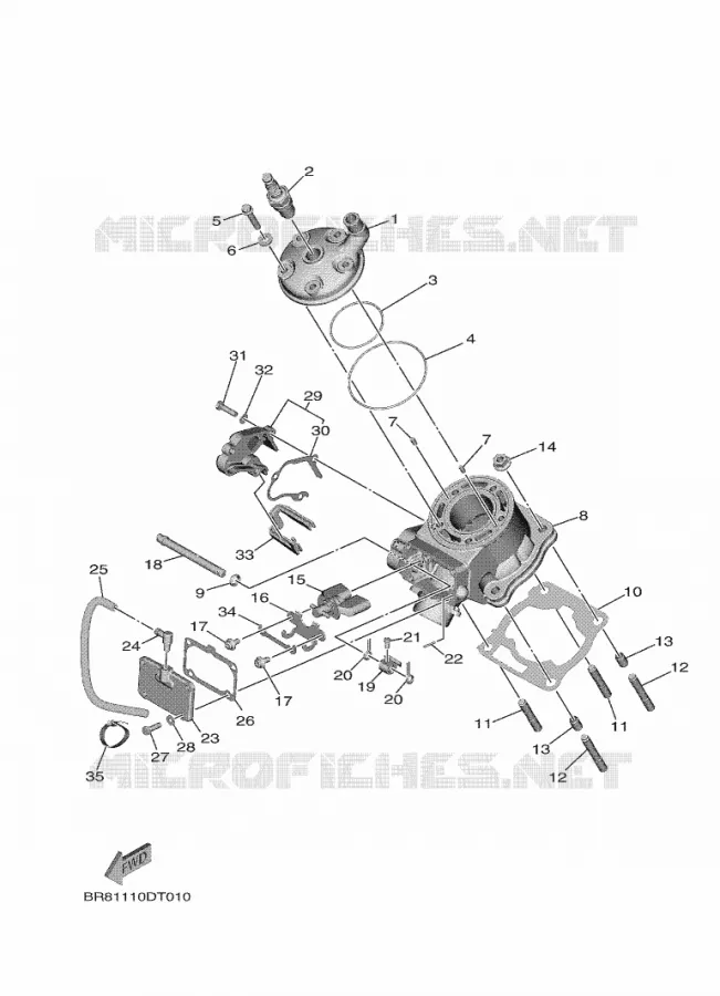 CYLINDRE Yamaha MOTO 65 2020 YZ  YZ65