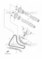 ARBRE A CAMES / CHAINE DE DISTRIBUTION pour Yamaha MT-09 ABS de 2020