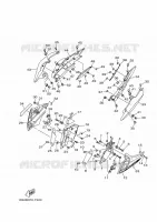 COUVERCLE LATERAL pour Yamaha MT-09 ABS de 2020