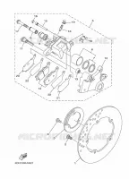 ETRIER DE FREIN ARRIERE pour Yamaha MT-09 ABS de 2020