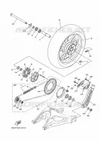 ROUE ARRIERE pour Yamaha MT-09 ABS de 2020