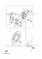 ETRIER DE FREIN AVANT pour Yamaha TT-R 125 L de 2020
