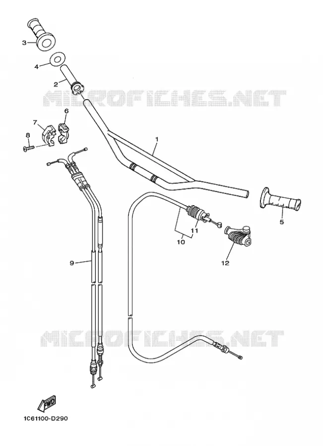 GUIDON ET CABLES Yamaha MOTO 230 2020 TTR  TT-R230L