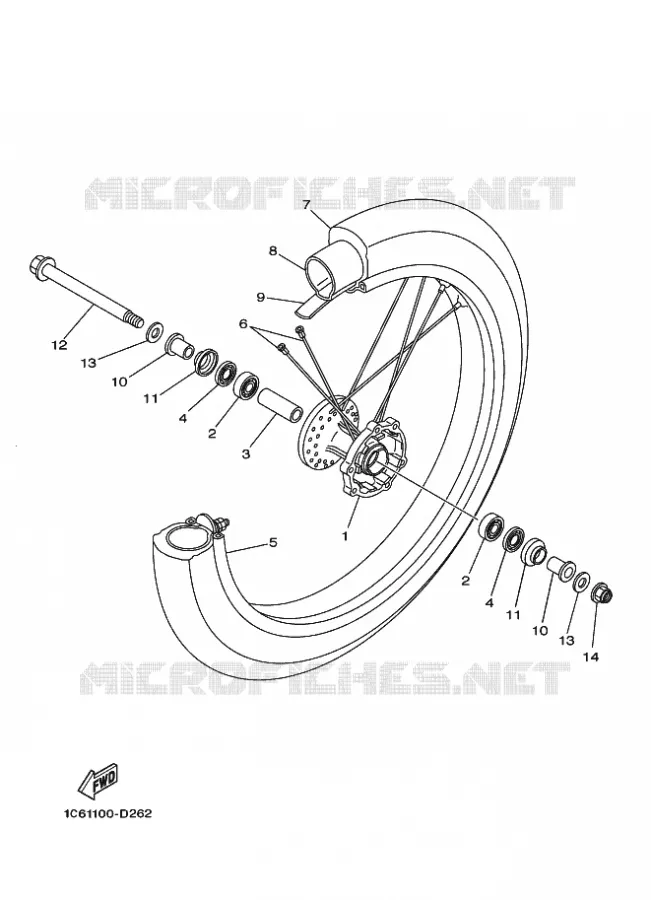 ROUE AVANT Yamaha MOTO 230 2020 TTR  TT-R230L