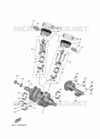 VILEBREQUIN / PISTON pour Yamaha WOLVERINE RMAX4 1000 R-SPEC de 2024