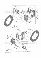 ETRIER DE FREIN AVANT pour Yamaha WOLVERINE RMAX4 1000 R-SPEC de 2024