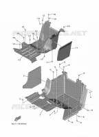 SUPPORT / REPOSE PIEDS 2 pour Yamaha WOLVERINE RMAX4 1000 R-SPEC de 2024