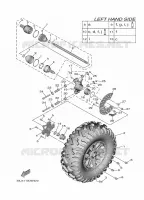 ROUE ARRIERE pour Yamaha WOLVERINE RMAX4 1000 R-SPEC de 2024