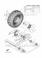 ROUE ARRIERE 2 pour Yamaha WOLVERINE RMAX4 1000 R-SPEC de 2024