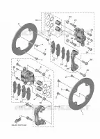 ETRIER DE FREIN ARRIERE pour Yamaha WOLVERINE RMAX4 1000 R-SPEC de 2024