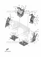 COUVERCLE LATERAL 2 pour Yamaha WOLVERINE X2 1000 SE de 2024