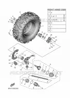 ROUE AVANT 2 pour Yamaha WOLVERINE X2 1000 SE de 2024