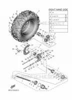 ROUE ARRIERE 2 pour Yamaha WOLVERINE X2 1000 SE de 2024