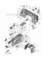 COUVERCLE LATERAL 3 pour Yamaha WOLVERINE X2 1000 R-SPEC de 2024