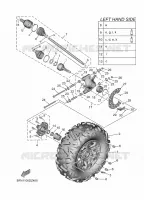ROUE ARRIERE pour Yamaha WOLVERINE X2 1000 R-SPEC de 2024