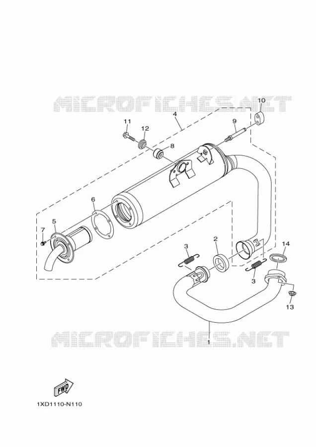 ECHAPPEMENT Yamaha SIDE BY SIDE 700 2024 VIKING  YX70MPSR / YXM700ES