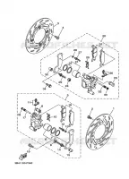 ETRIER DE FREIN AVANT pour Yamaha GRIZZLY 700 EPS de 2024