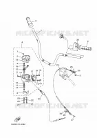GUIDON ET CABLES pour Yamaha GRIZZLY 700 EPS SE de 2024