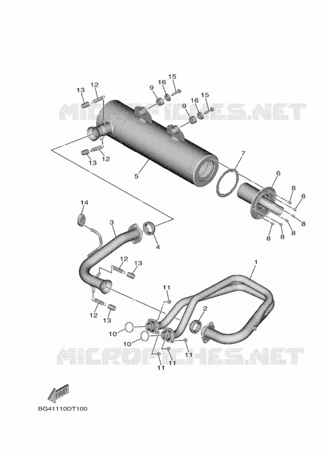 ECHAPPEMENT Yamaha SIDE BY SIDE 850 2023 WOLVERINE  YX85FPSP / YXF850ES