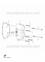 CARTER   MOTEUR 1 pour Yamaha GRIZZLY 90 de 2022