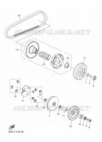 EMBRAYAGE DE DEMARREUR pour Yamaha GRIZZLY 90 de 2022
